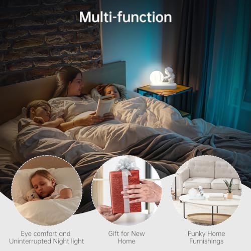 Table Lamp for Kids, 3D Galaxy Crystal Ball Super Soft Illumination LED Small Night Light USB Powered and Button Control Nightlight, Perfect for Gift, Basketball - Image 6