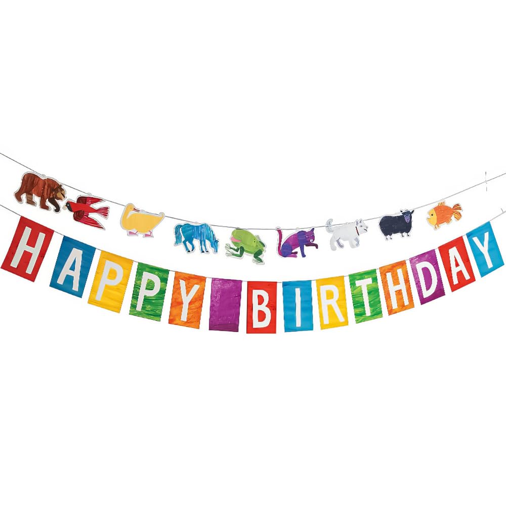 Fun Express - Brown Bear Garland for Birthday - Party Decor - Hanging Decor - Garland - Birthday - 2 Pieces