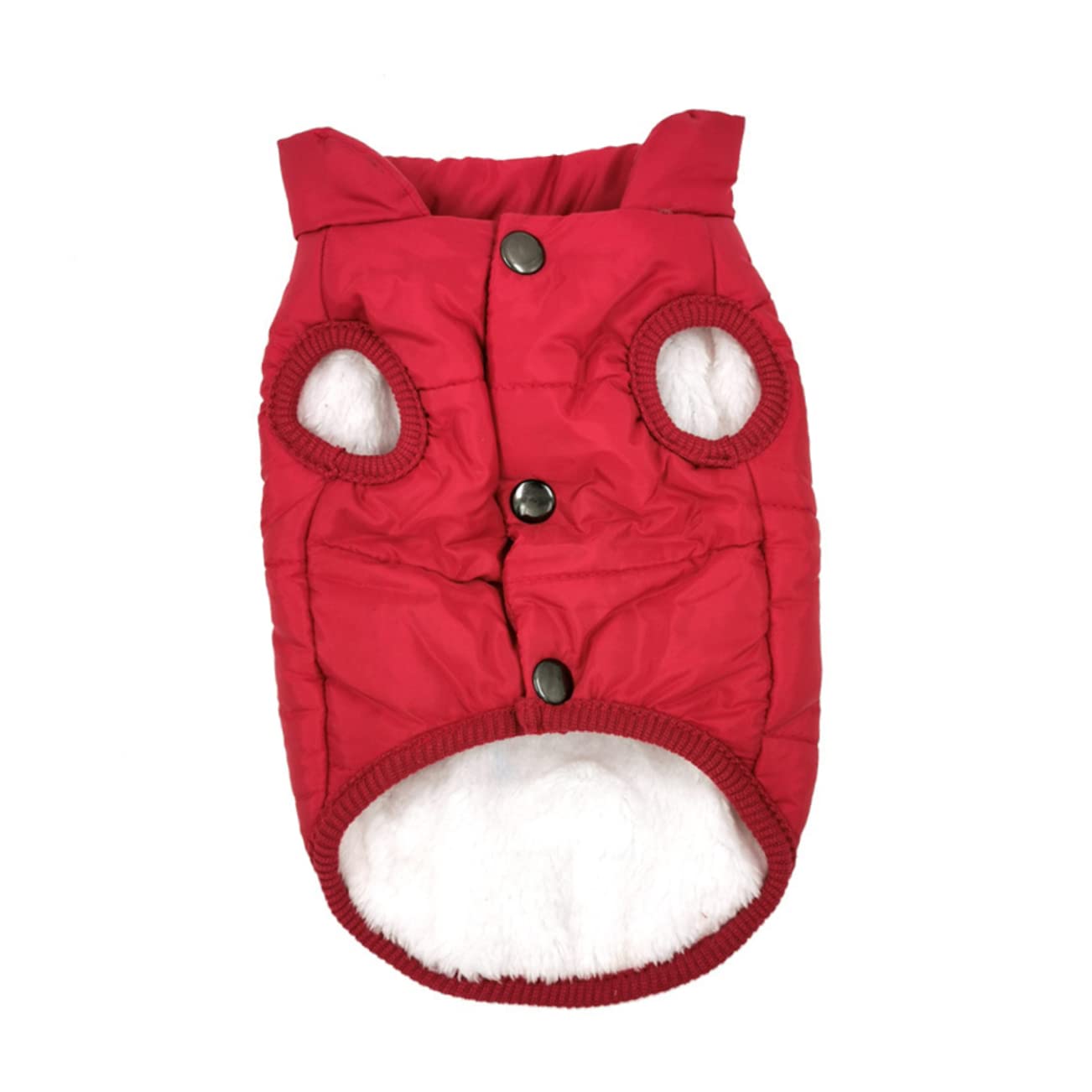 SUPVOX 3pièces Gilet Chaleur Hiver pour Chien Douillette Et Résistante Froid pour Animaux De Compagnie Vêtements Hiver pour Petits Et Moyens Chiens Rouge XS