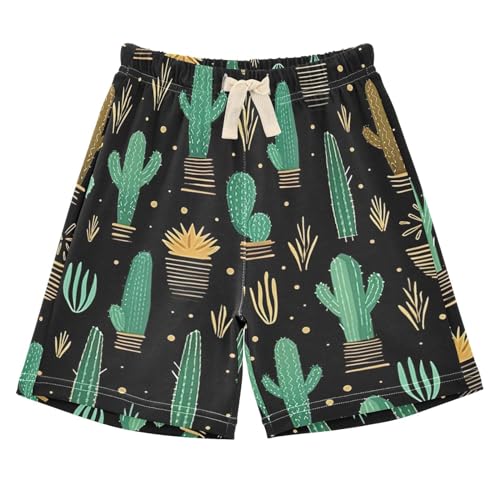 innewgogo Succulents Flower Cactus Colorful Toddler Baby Boy Girl Cotton Pull-On Shorts Elastic Waist Athletic Casual Shorts Kids Pants 5T Multi