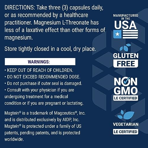 Image of Life Extension Neuro-Mag Magnesium L-Threonate, Memory Health, Quick Thinking, Cognitive Health Support, Vegetarian, Non-GMO, 90 Vegetarian Capsules (144 mg from 2000 mg Magtein Magnesium (Pack of 2)