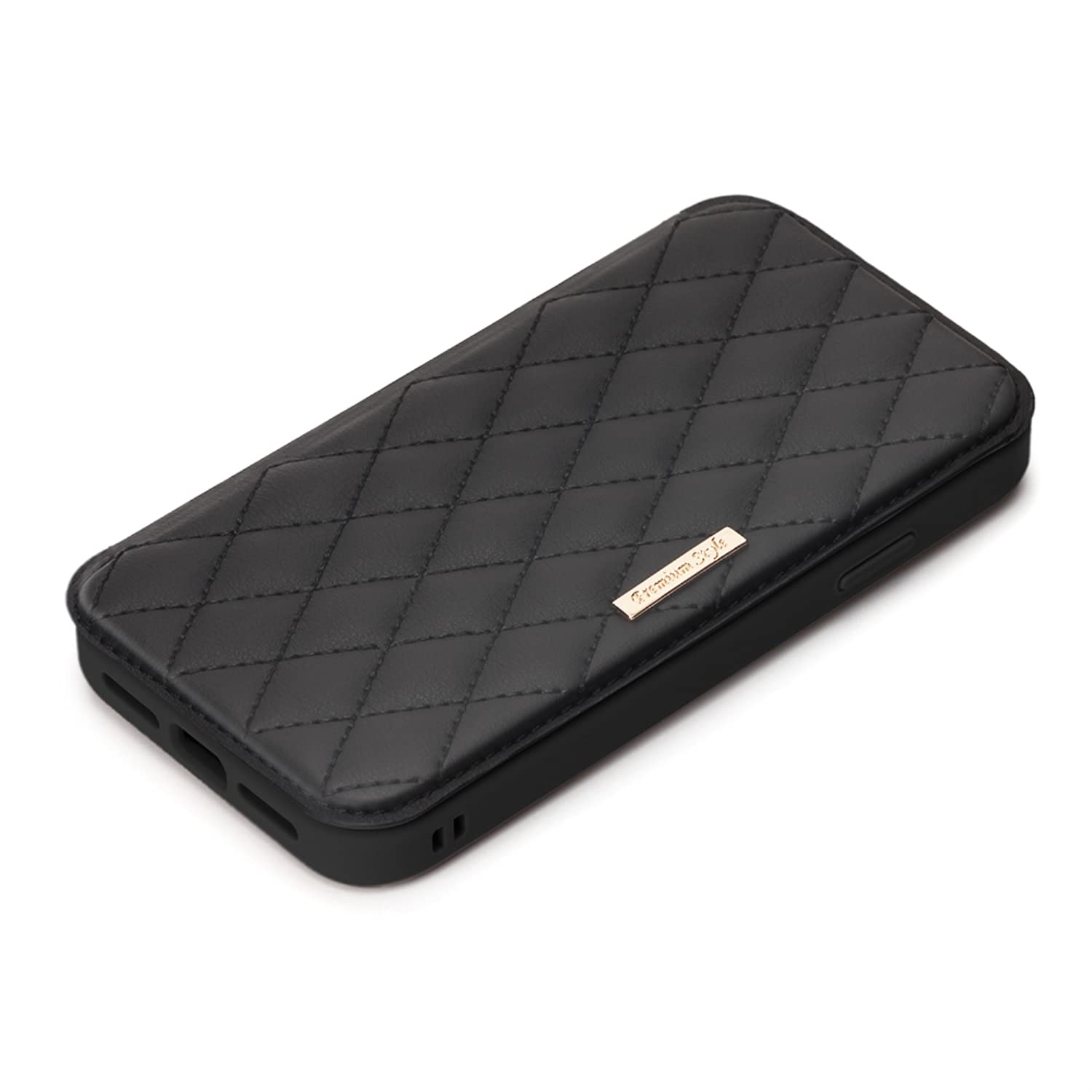 Pium ブラック キルティングスマホケース iPhone13 Pium ブラック キルティングスマホケース iPhone13 Pium