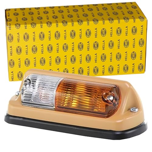 HELLA 2BE 001 278-021 Blinkleuchte - Halogen - 6/12V - Einbau/geschraubt - Lichtscheibenfarbe: gelb - Stecker: Crimpkontakt - rechts - Menge: 1