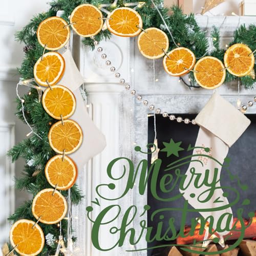 10ft Christmas Orange Slice Garland Christmas Dried Orange Garland Hanging