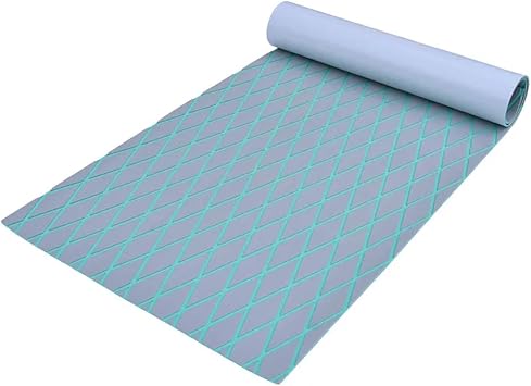 Boat Flooring EVA Foam,Marine Flooring 2400X450X6mm EVA Foam Decking Sheet Anti-Skid Boat Deck Self-Adhesive Yacht Flooring Pad Anti-fatigue Mat Luxury Diamond Shapes