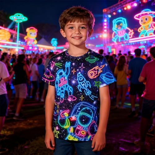 Image of Enlifety Boys Girls 3D Graphic Hoodies Novelty Hooded Pullover with Pocket Spring Autumn Casual Hoody Sweatshirts Size 6-16T