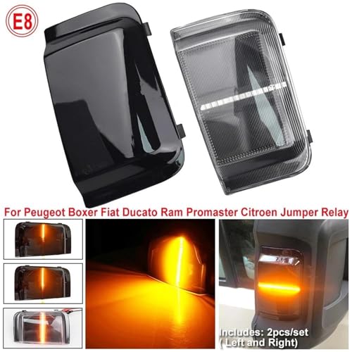 Luces de giro LED dinámicas para Peugeot Boxer 2006-2019 intermitentes espejo 6