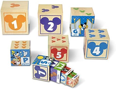 Melissa & Doug Disney Mickey Mouse ABC-123 Nesting & Stacking Blocks