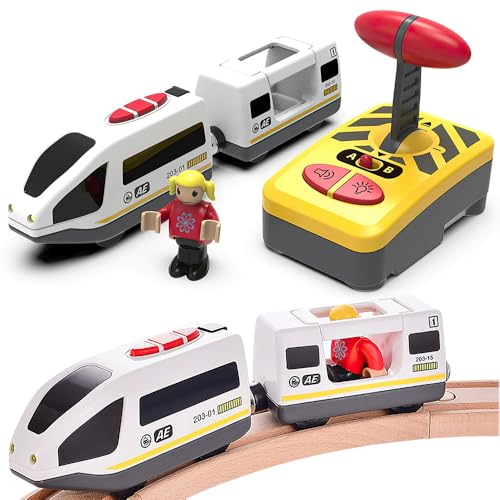 XUXLEKK Tren Eléctrico de Juguete Niños, RC Tren Motorizado Magnética, Juguete de Tran con Luz y Sonido, Juguetes Regalos para Niños de 3-6 Años