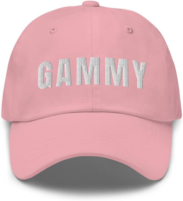 Gammy Hat Grandma in English USA UK Canada Grandmother Dad Cap Embroidered Dad Hat Baseball Cap Adjustable Strap
