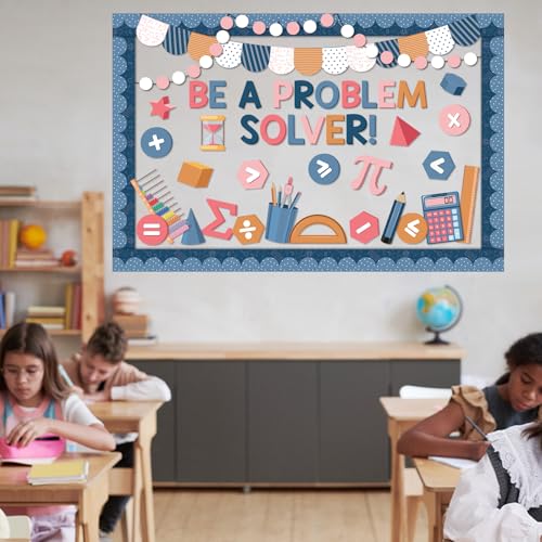 Tableau d'affichage mathématiques bohème Funrous avec bordures pour classe