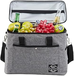 Pynhoklm Insulated Cooler Bag Thermal Lunch Bag Leak-Proof Lining Picnic Bag Foldable Cool Bag Soft-Sided Lunch Bag for Office/Camping /Beach/Outdoor Picnic/Travel