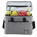 Pynhoklm 28L Kühltasche Faltbar Picknicktasche Kühltaschen Gross Isoliert Einkaufstasche Lunchtasche Thermotasche Isoliertasche Langlebige Performance Kühlbox-für Reisen/Picknick/Einkaufen