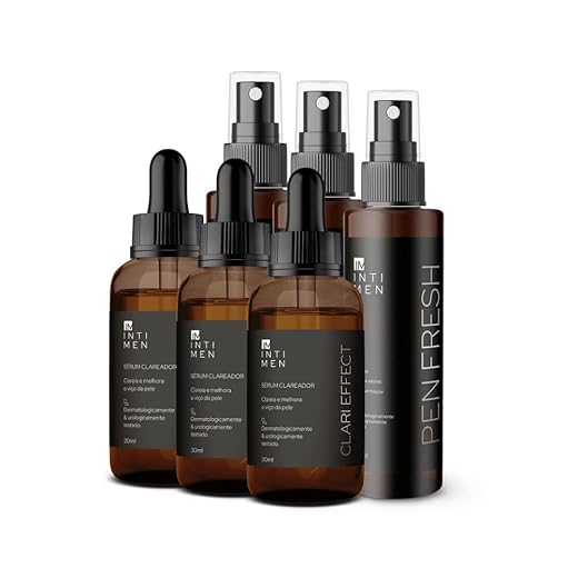 Kit 3 Clareadores Íntimos + 3 Perfumes Masculinos Intimen | Clari Effect + Pen Fresh
