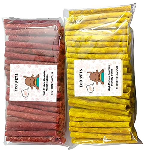 Image of 1.8 KG Chew Sticks Food for Small - Adult Dog Chew Stick Munchy Stick Real Mix Flavor Dogs Snacks, Dog Treats for Puppy, Protein Meat Dental - Training Chew