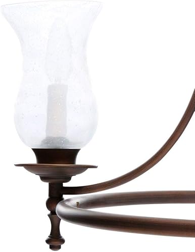 Miniatura 5 de Grace 3-Light Frota Bronce Chandelier Frota Bronce