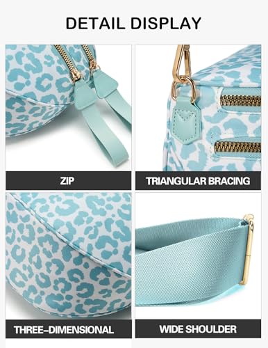 Image of FEIBOON Spacious Nylon Crossbody Bag Bum Bag Handbags Wallets Purses Trendy Shoulder Bag for Women