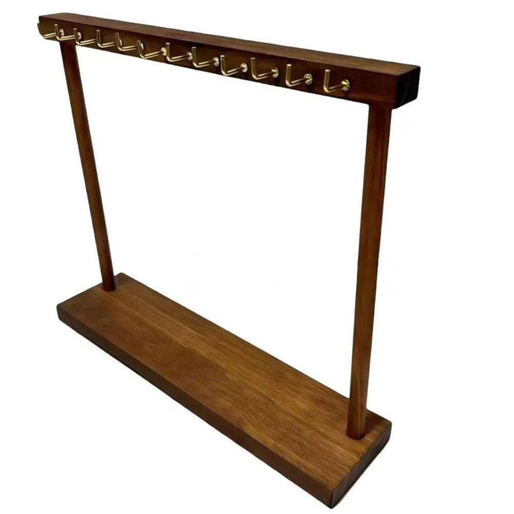 UDSKNV[KSL Wooden Home and Salon Display Rack, Nordic Style Jewelry Stand, Rack for Jewels A