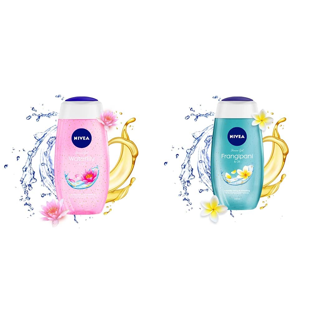 NIVEA Shower Gel, Water Lily & Oil Body Wash, Women, 250ml & NIVEA Shower Gel, Frangipani & Oil Body Wash, Women, 250ml-image-22