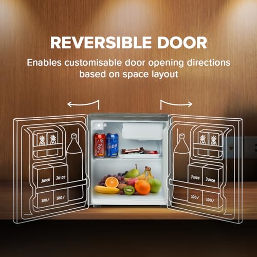 Image of Blue Star Bluestar 45 Ltr, 2 Star, Mini Refrigerator with Freezer, Direct Cool, Grey, MR60-GG