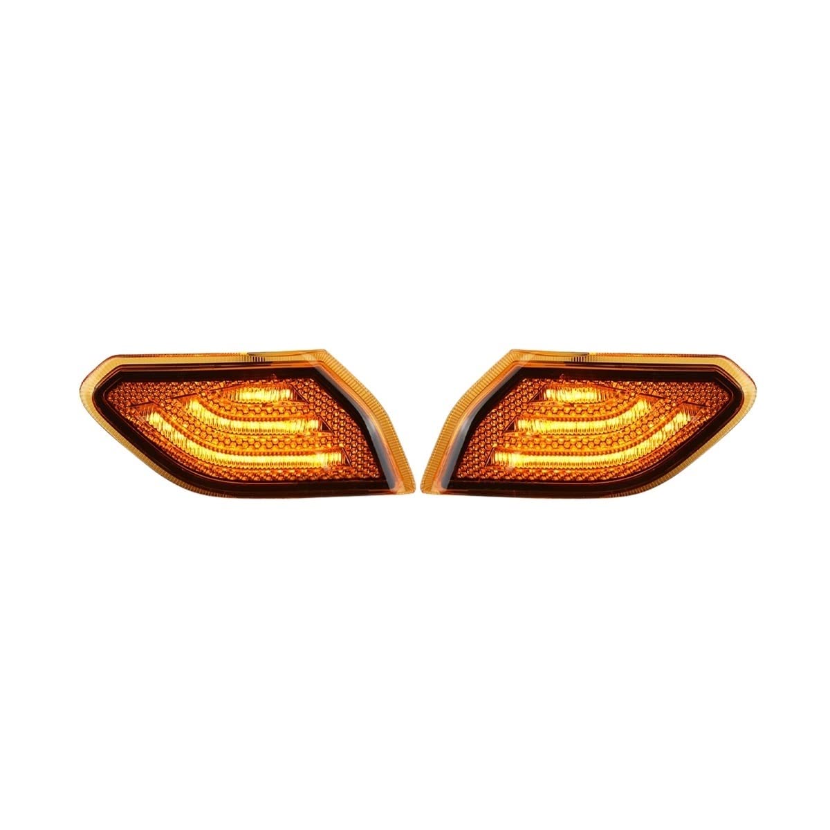 2pcs giallo indicatore di direzione laterale indicatore di direzione parafango anteriore indicatori di direzione for Jeep Wrangler JL for Gladiator JT