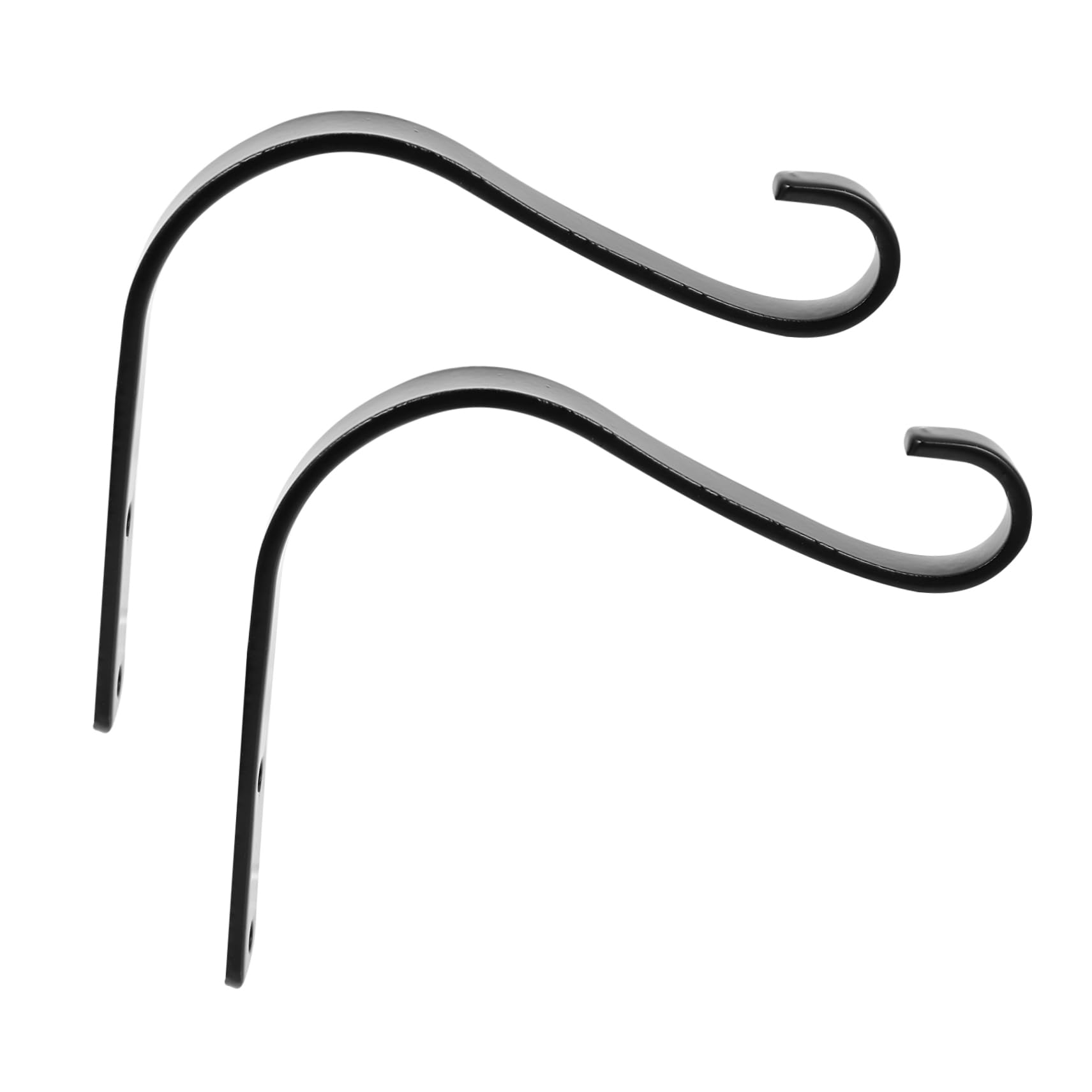 BESPORTBLE 2Pcs Durable Iron Flower Basket Wall Hooks Heavy Duty Hanging Plant Brackets for Outdoor and Indoor Decoration for Balcony Garden and Courtyard Display
