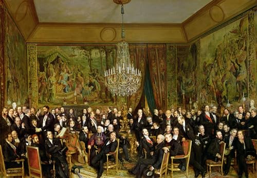 Tableau salon impression sur toile François Auguste Biard 60x90cm