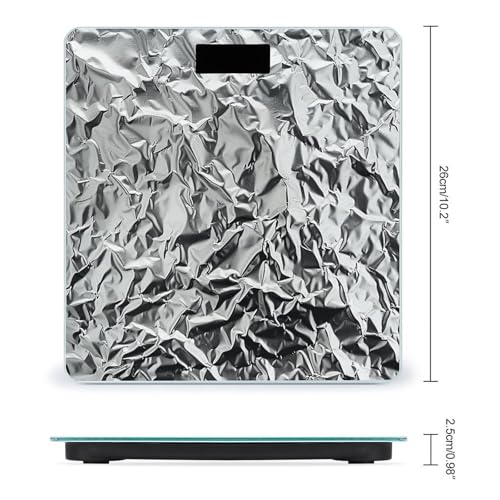 Báscula Digital de Baño con Vidrio Templado y LCD miniatura 2
