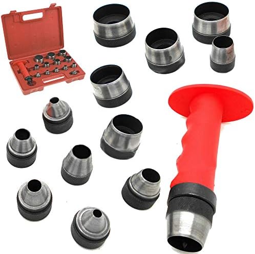 13 Sharp Hollow Punch Tool Set Leather Kit Gasket Hole