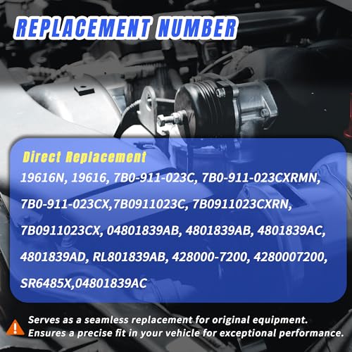 Motor de arranque Modelo 19616N compatible con Chrysler 200 (2011-2017) y otros modelos miniatura 6