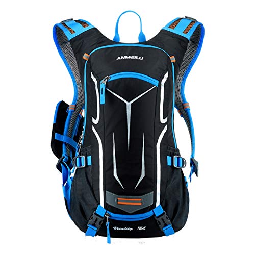 Mochila para hombre y mujer de 18 para bicicleta con cubierta de lluvia impermeable camping