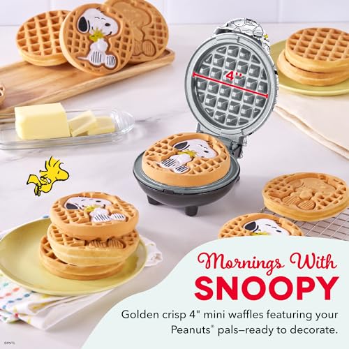 Image of Peanuts x Dash Mini Waffle Maker