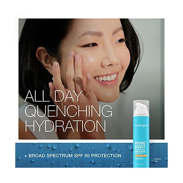 Neutrogena-Hydro-Boost-Hyaluronic-Acid-Facial-Moisturizer-with-Broad-Spectrum-SPF-50-Sunscreen-Daily-Water-Gel-Face-Moisturizer-to-Hydrate-Soothe-Dry-Skin-Fragrance-Free-17-fl-oz Neutrogena Hydro Boost Hyaluronic Acid Facial Moisturizer with Broad Spectrum SPF 50 Sunscreen, Daily Water Gel Face Moisturizer to Hydrate & Soothe Dry Skin, Fragrance-Free, 1.7 fl. oz