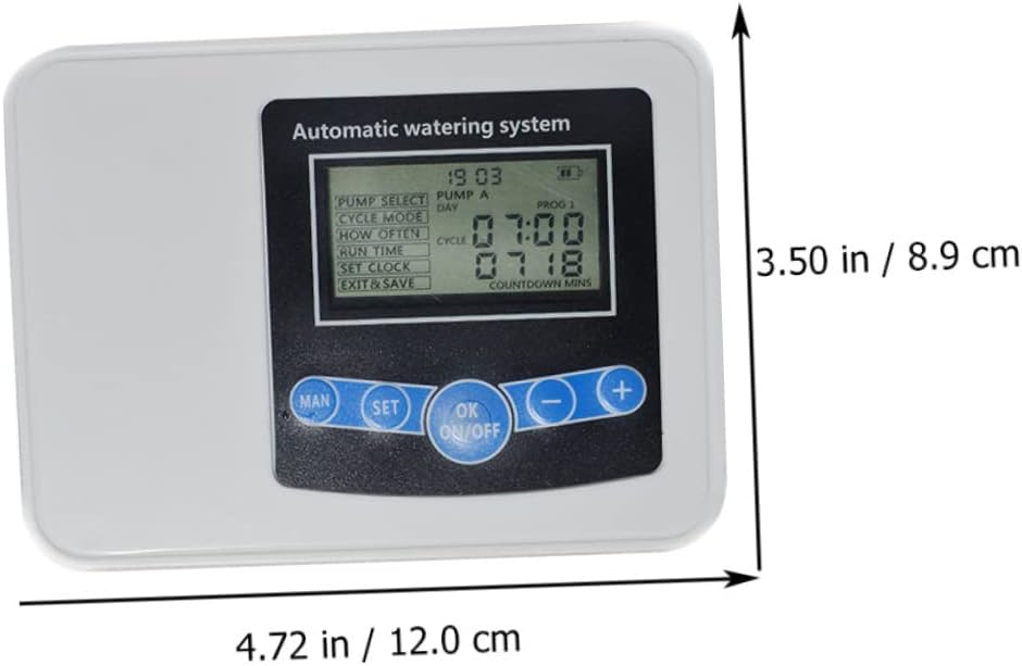 Generic Irrigation Timer Automatic Watering System Large Digital Screen Dual Pump Waterer Energy-Saving and