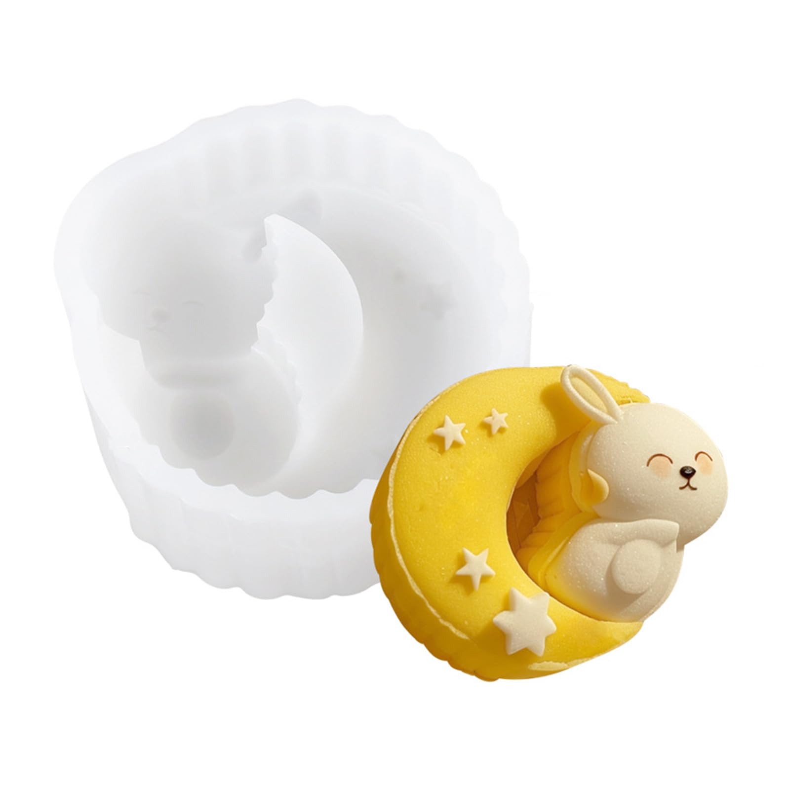 Buxuaaaa Flexible Silicone Mousses Cake Mold Rabbits Shaped Chinese Elegant Pastries Baking Supplies Flexible Dessert Mold