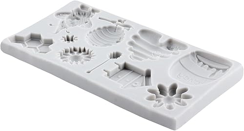 Miniatura 8 de Lingzhi Moldes de silicona para fondant de abejorros de abejas, moldes de silicona de abeja colmena de girasol para decoración de pasteles,