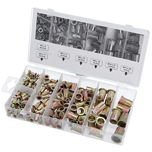 Tuercas de remache de acero M3-M12 (155 piezas) Cover