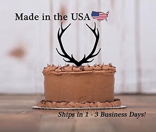 Deer Antler Cake Toppers Acrylic Deer Decor Birthday Party