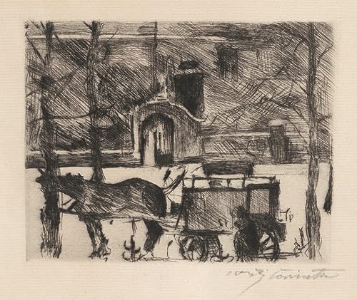 Peinture Milchwagen Lovis Corinth grand poster pour habiller un mur vide