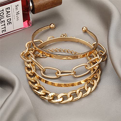 Gold-Toned Plated Bracelet Combo