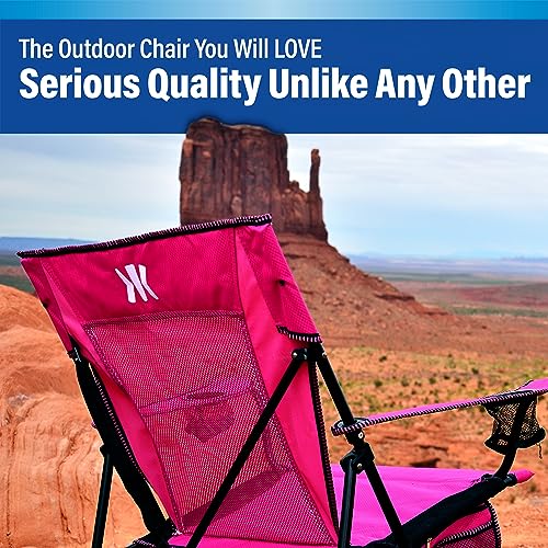 Kijaro Dual Lock Portable Camping Chairs - Enjoy The Outdoors With A Versatile Folding Chair, Sports Chair, Outdoor Chair & Lawn Chair - Dual Lock Feature Locks Position – Hanami Pink #TOP6
