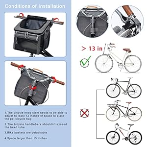  Dog-Bike-Basket-Soft-Sided-Dog-Bike-Carrier-with-4-Mesh-Windows-for-Small-Dog-Cat-Puppies-Grey