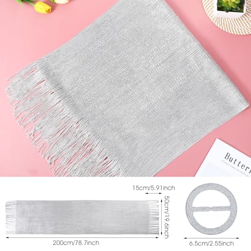 Shawls and Wraps for Evening Dresses Sparkling Metallic Shawl Wraps for Women with Buckle Women's Dressy Evenings Wear for Evening Dresses Party Wedding Bride Bridesmaid2