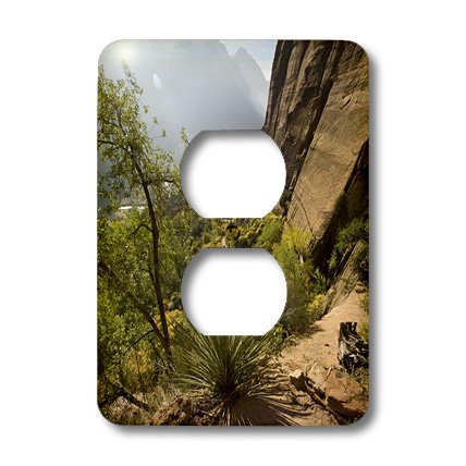 Angels Landing Trail plaque interrupteur double Zion 3dRose décoration