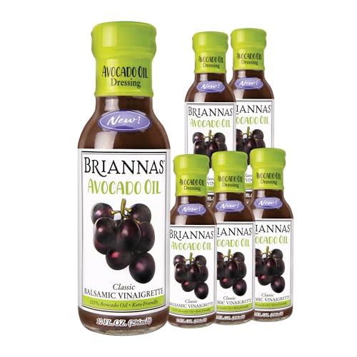 BRIANNAS - Avocado Oil Balsamic Vinaigrette Dressing - Nutrient Rich,