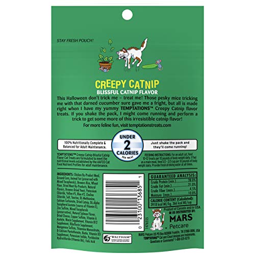 Temptations Classic, Crunchy and Soft Cat Treats, Creepy Catnip Treats