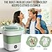Portable Washing Machine, 16L Foldable & Lightweight, 3 Cleaning Modes, Compact Laundry, No Installation & Easy to Use for Travel, RV, Small Apartment & Dorm Room