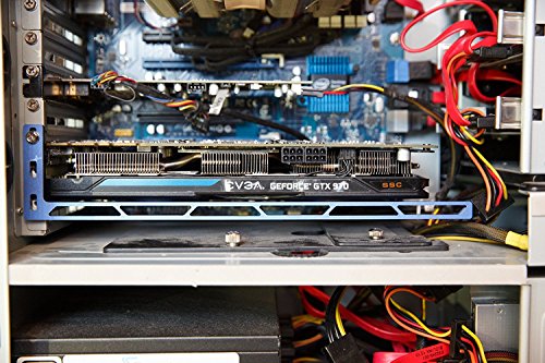 CloverTale Graphics Card GPU Brace Support, Video Card Sag Holder Bracket, Anodized Aerospace Aluminum (Upgraded Version Black)