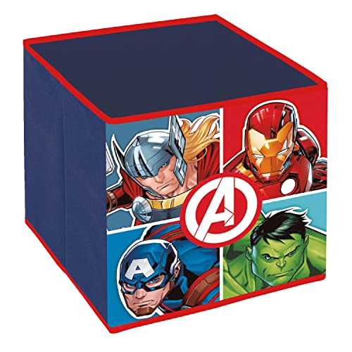 ARDITEX - Contenedor organizador plegable Los Vengadores de Marvel - 31x31x31cm - Para guardar juguetes, ropa y accesorios