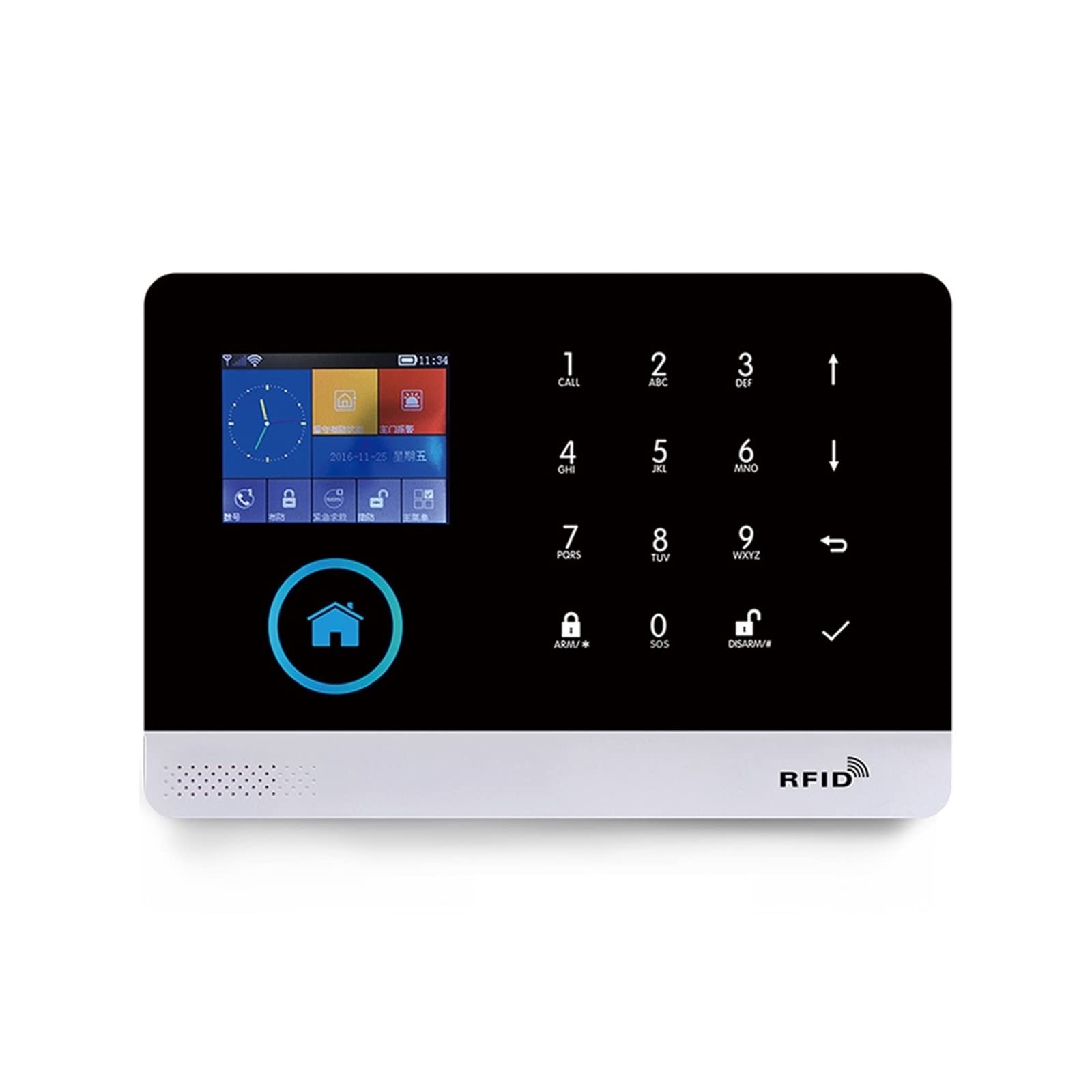 Domowe Systemy Alarmowe, Inteligentny dom System alarmowy GSM do domu z czujnikiem ruchu Bezprzewodowa syrena Night Vision Kamera IP Tuya(A-103.)